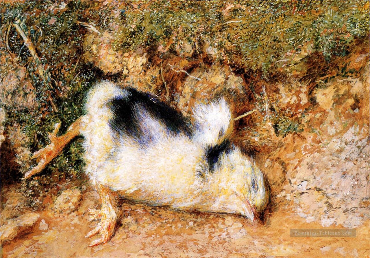 John Ruskins poussin mort anglais William Holman Hunt Peintures à l'huile